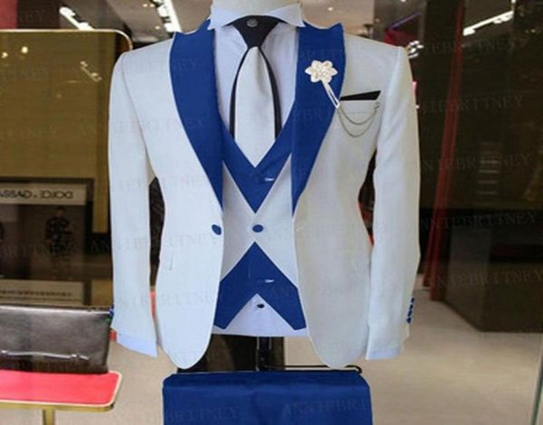 brand new white groom tuxedos royal blue peak lapel groomsmen wedding dress excellent man jacket blazer 3 piece suit1572741, Black;gray
brand new white groom tuxedos royal blue peak lapel groomsmen wedding dress excellent man jacket blazer 3 piece suit1572741, Black;gray