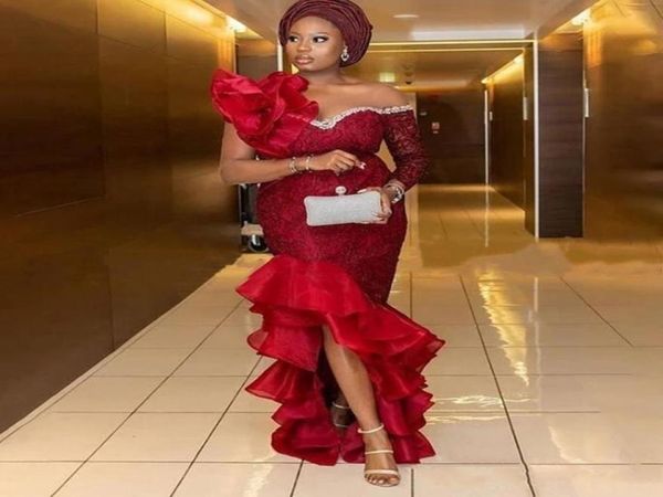 aso ebi high low mermaid prom dresses beaded neckline long sleeves cocktail party evening gowns ruffles robe de soiree9861902, Black
aso ebi high low mermaid prom dresses beaded neckline long sleeves cocktail party evening gowns ruffles robe de soiree9861902, Black