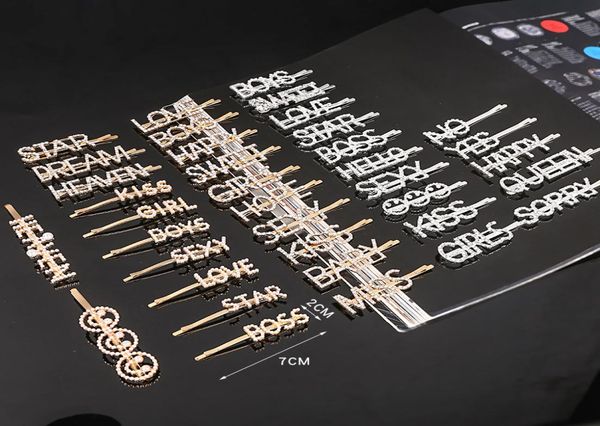 letter hairpins shiny rhinestones word hair clips for girl women goal boss hair clip hairgrip diamond bling hair pins barret4987231, Slivery;white
letter hairpins shiny rhinestones word hair clips for girl women goal boss hair clip hairgrip diamond bling hair pins barret4987231, Slivery;white