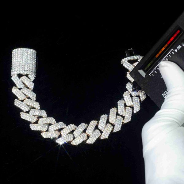 classic cuban link chain 20mm bracelet 2 tone rose gold pass diamond tester vvs ice out moissanite silver fine jewelry for man
classic cuban link chain 20mm bracelet 2 tone rose gold pass diamond tester vvs ice out moissanite silver fine jewelry for man