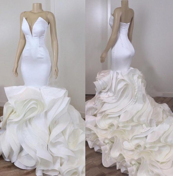 2020 new white cascading ruffles organza mermaid wedding dresses backless sweetheart long train bridal mermaid wedding g3919639
2020 new white cascading ruffles organza mermaid wedding dresses backless sweetheart long train bridal mermaid wedding g3919639