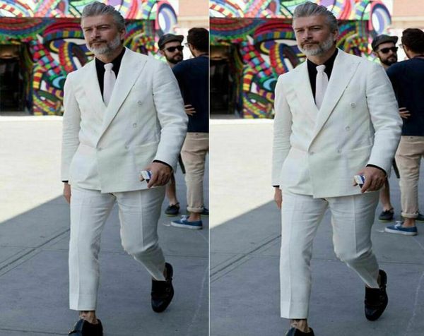 doublebreasted white linen suit for men formal prom dinner groom wedding tuxeds7183429, Black;gray
doublebreasted white linen suit for men formal prom dinner groom wedding tuxeds7183429, Black;gray