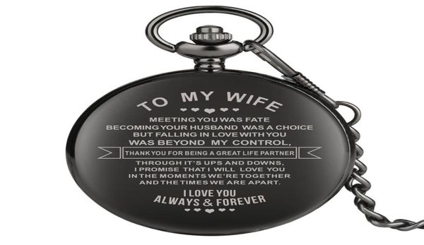 to my wife design engraving custom retro quartz pocket watch anniversary couples gifts arabic numerals display pendant clock4901614, Slivery;golden
to my wife design engraving custom retro quartz pocket watch anniversary couples gifts arabic numerals display pendant clock4901614, Slivery;golden