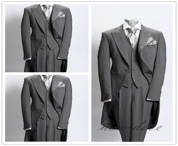 wedding tuxedos dim gray trim 3pcs men039s suits with tail coat slim fit british plaid custom tuxedos jacket pants vest3421730, Black;gray
wedding tuxedos dim gray trim 3pcs men039s suits with tail coat slim fit british plaid custom tuxedos jacket pants vest3421730, Black;gray