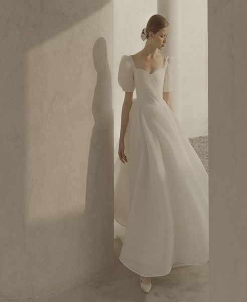 other wedding dresses princess vintage dress square collar puff sleeves bride with pearls custom made suknia slubnaother8768880, White 
other wedding dresses princess vintage dress square collar puff sleeves bride with pearls custom made suknia slubnaother8768880, White