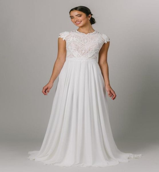 2021 simple aline lace chiffon boho modest bridal gowns wedding dress summer elegant lds beach bride robes5536306, White
2021 simple aline lace chiffon boho modest bridal gowns wedding dress summer elegant lds beach bride robes5536306, White