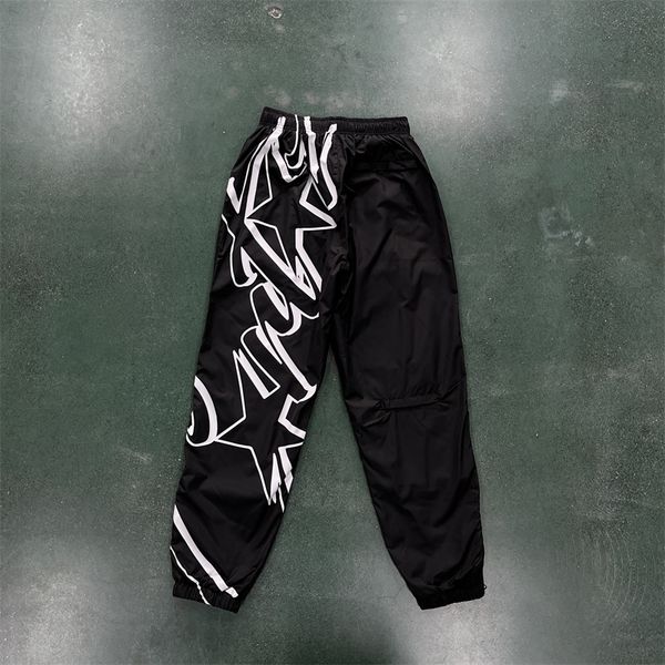 star cort ustic megashuku pants men's nylon joggers shiny black grey green letter embroidery running sportpants, Black;brown
star cort ustic megashuku pants men's nylon joggers shiny black grey green letter embroidery running sportpants, Black;brown