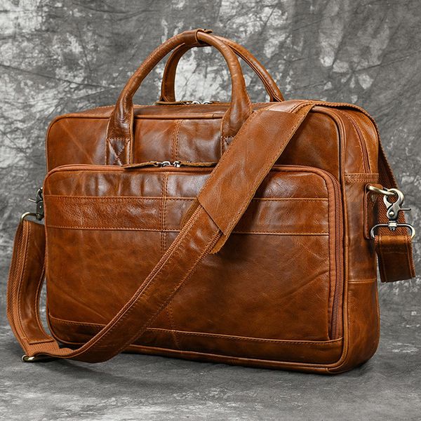 briefcases business office lapbag for men genuine leather handbag men's real computer shoulder male fashion briefcase 230701
briefcases business office lapbag for men genuine leather handbag men's real computer shoulder male fashion briefcase 230701