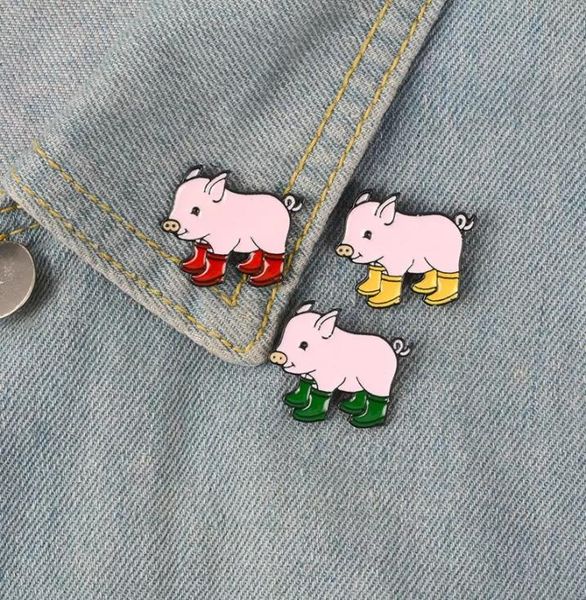 fun pig with rain boots enamel pins piggy brooches badge denim jeans lapel pin cartoon cute animal jewelry gift for kids friends2372194, Blue
fun pig with rain boots enamel pins piggy brooches badge denim jeans lapel pin cartoon cute animal jewelry gift for kids friends2372194, Blue