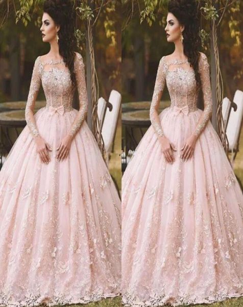arabic ball gown pink quinceanera dresses boat neck long sleeve lace sheer neck 2019 vintage sweet 16 girls debutantes prom gown c2534883, Blue;red
arabic ball gown pink quinceanera dresses boat neck long sleeve lace sheer neck 2019 vintage sweet 16 girls debutantes prom gown c2534883, Blue;red