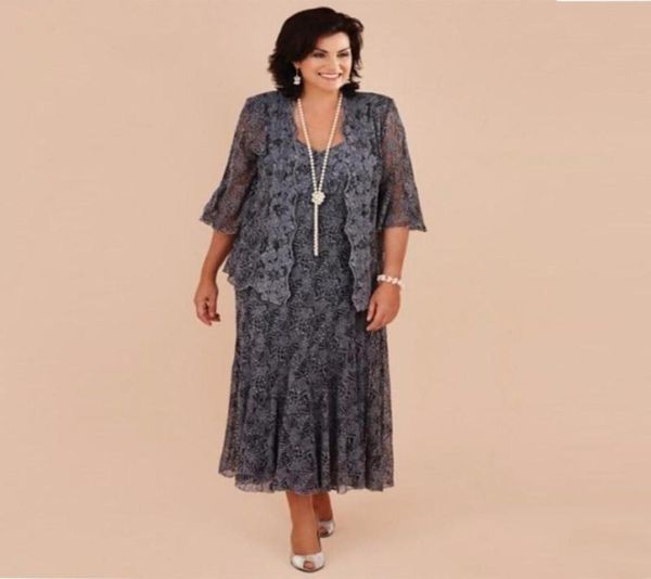 plus size gray lace tea length mother of the bride dresses with jacket bride mother wedding party dress formal vestido de renda5636759, Black;red
plus size gray lace tea length mother of the bride dresses with jacket bride mother wedding party dress formal vestido de renda5636759, Black;red