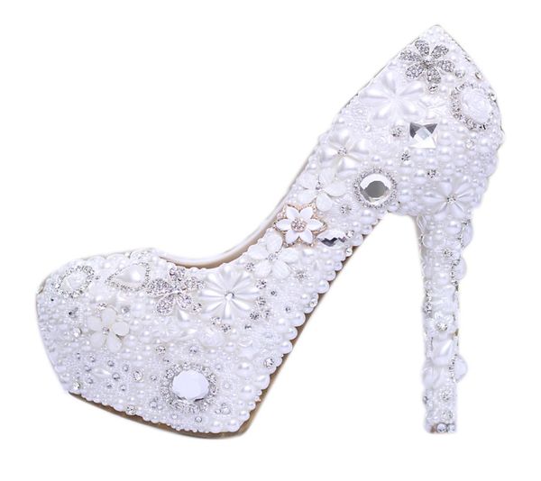 fashion luxurious pearls crystals white wedding shoes size high heels bridal shoes party prom women shoes 8931893, Black
fashion luxurious pearls crystals white wedding shoes size high heels bridal shoes party prom women shoes 8931893, Black