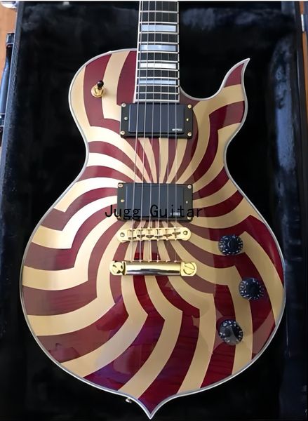 custom wylde odin graal crimson gold buzzsaw falme maple electric guitar large built-in block with gold grover tuner
custom wylde odin graal crimson gold buzzsaw falme maple electric guitar large built-in block with gold grover tuner