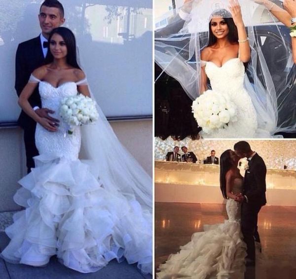 2017 glamorous fashion mermaid wedding dresses off the shoulder tiered skirts bridal gowns lace ruffles pearls wedding dress8481551, White
2017 glamorous fashion mermaid wedding dresses off the shoulder tiered skirts bridal gowns lace ruffles pearls wedding dress8481551, White