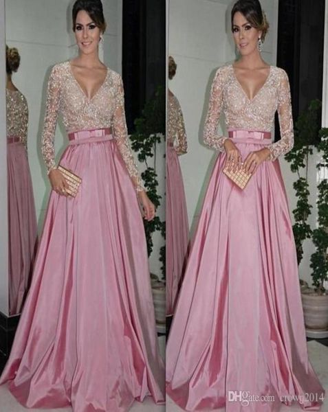 long sleeve evening dresses with v neck lace beaded bodice ruffled taffeta aline mother of the bride dresses with belt zipper bac5053660, Black;red
long sleeve evening dresses with v neck lace beaded bodice ruffled taffeta aline mother of the bride dresses with belt zipper bac5053660, Black;red