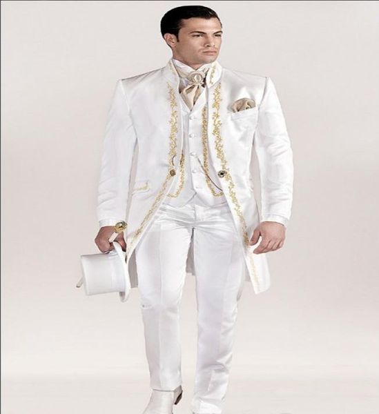 handsome embroidery groomsmen mandarin lapel groom tuxedos men suits weddingpromdinner man blazerjacketpantstievest aa1652288, Black;gray
handsome embroidery groomsmen mandarin lapel groom tuxedos men suits weddingpromdinner man blazerjacketpantstievest aa1652288, Black;gray