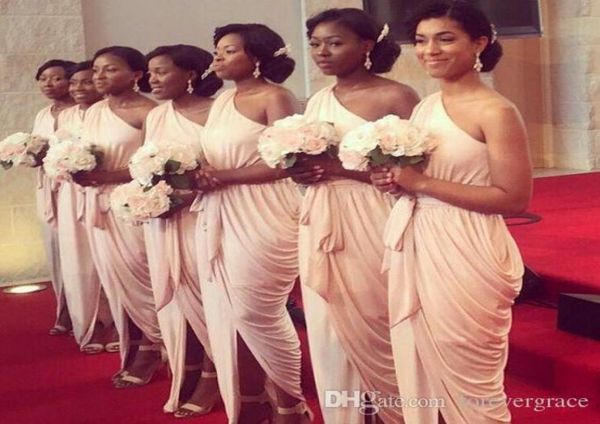 2019 spring summer beach bridesmaid dress one shoulder chiffon formal wedding party guest maid of honor gown plus size custom made9473334, White;pink 
2019 spring summer beach bridesmaid dress one shoulder chiffon formal wedding party guest maid of honor gown plus size custom made9473334, White;pink