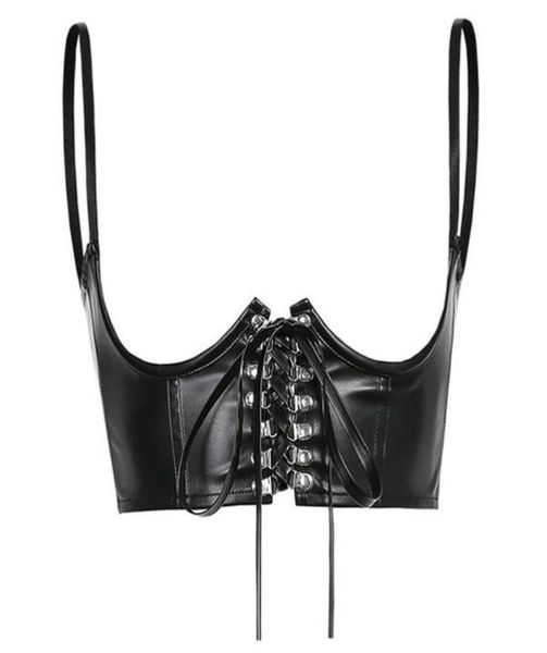 women fashion pu leather corset goth punk lace up bandage black bustier streetwear underbust support braces shaper 2205243048373
women fashion pu leather corset goth punk lace up bandage black bustier streetwear underbust support braces shaper 2205243048373