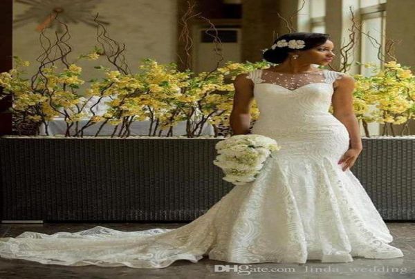 2019 new luxury african mermaid lace wedding dress back covered buttons long bridal gown plus size custom made vestido de noiva2031469, White
2019 new luxury african mermaid lace wedding dress back covered buttons long bridal gown plus size custom made vestido de noiva2031469, White