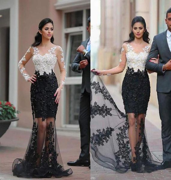 fantastic tulle bateau neckline mermaid formal dresses with beaded lace appliques see through long sleeves prom dress5963439, Black
fantastic tulle bateau neckline mermaid formal dresses with beaded lace appliques see through long sleeves prom dress5963439, Black