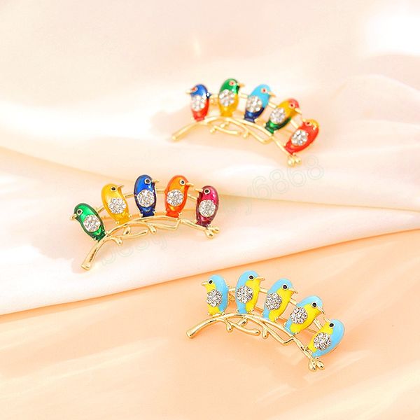 fashion jewelry cute birds rhinestone brooch women enamel breast pin elegant brooch multi color garments lady dress accessories, Gray
fashion jewelry cute birds rhinestone brooch women enamel breast pin elegant brooch multi color garments lady dress accessories, Gray