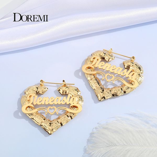 dangle chandelier doremi 3090mm stainless steel bamboo custom heart shape earrings customize name earrings bamboo style custom hoop earrings, Silver
dangle chandelier doremi 3090mm stainless steel bamboo custom heart shape earrings customize name earrings bamboo style custom hoop earrings, Silver