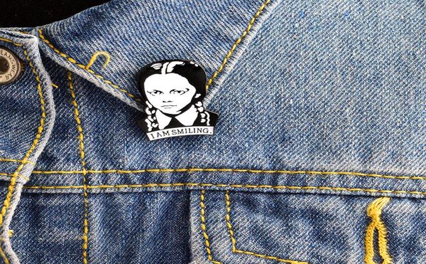 girl black and white very fierce expression quoti am smilingquot special cartoon brooch creative lapels denim coat badge gift 1343406, Blue
girl black and white very fierce expression quoti am smilingquot special cartoon brooch creative lapels denim coat badge gift 1343406, Blue
