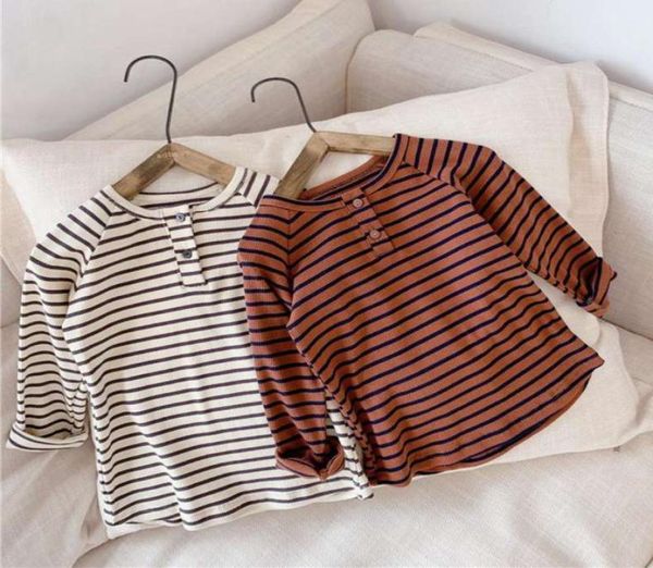 2020 autumn cotton baby girls blouse children long sleeve striped boys ribbed shirts kids clothing 16y q02027276622, Blue
2020 autumn cotton baby girls blouse children long sleeve striped boys ribbed shirts kids clothing 16y q02027276622, Blue