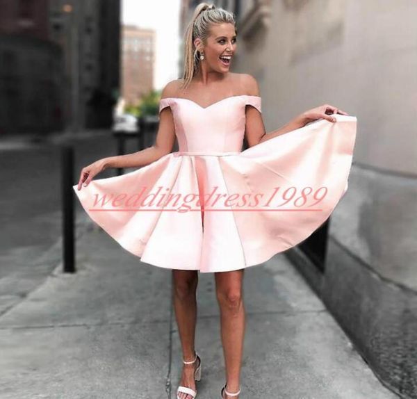 elegance off shoulder short homecoming dresses satin aline juniors cocktail prom dress party club wear knee length a7611828, Blue;pink
elegance off shoulder short homecoming dresses satin aline juniors cocktail prom dress party club wear knee length a7611828, Blue;pink