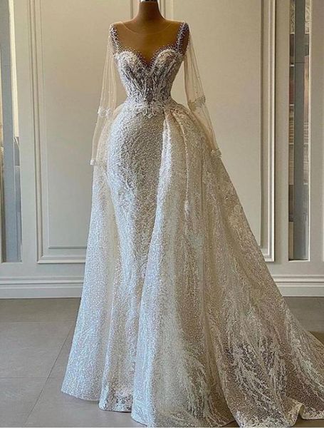 luxury mermaid beaded wedding dress for bride 2021 sheer long sleeves african women bling sequin bridal ball gowns plus size5114208, White
luxury mermaid beaded wedding dress for bride 2021 sheer long sleeves african women bling sequin bridal ball gowns plus size5114208, White