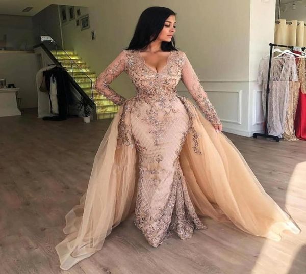 2022 elegant lace mermaid prom dresses evening dress v neck long sleeves tulle applique crystal beads detachable train floor lengt5848957, Black
2022 elegant lace mermaid prom dresses evening dress v neck long sleeves tulle applique crystal beads detachable train floor lengt5848957, Black
