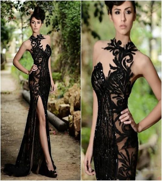 2021 black rami salamoun split prom dresses long appliqued sheer high neck beading mermaid formal evening gowns real image p2689799
2021 black rami salamoun split prom dresses long appliqued sheer high neck beading mermaid formal evening gowns real image p2689799
