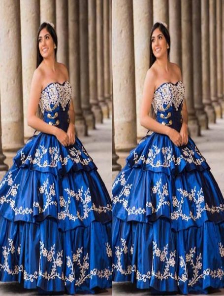 2022 puffy embroidered prom sweet 16 dresses vestions de quinceanera strapless crystal satin princess layers ball gowns corset1092998, Blue;red
2022 puffy embroidered prom sweet 16 dresses vestions de quinceanera strapless crystal satin princess layers ball gowns corset1092998, Blue;red