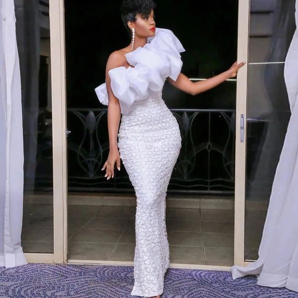 elegant white mermaid celebrity evening dresses 2023 one shoulder plus size women party night haute couture grand event gowns, White;black
elegant white mermaid celebrity evening dresses 2023 one shoulder plus size women party night haute couture grand event gowns, White;black