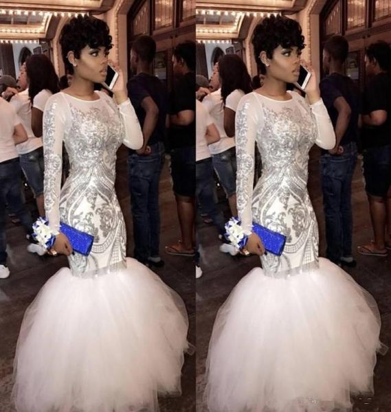 charming mermaid sequined prom dresses with long sleeves jewel neck appliques evening gowns mermaid beaded floor length tulle form1277882, Black
charming mermaid sequined prom dresses with long sleeves jewel neck appliques evening gowns mermaid beaded floor length tulle form1277882, Black