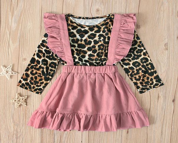 newborn baby girls kid ruffles fly sleeve leopard print and pink overall two pieces sets 2020 spring autumn clothes set 26t1467393, White
newborn baby girls kid ruffles fly sleeve leopard print and pink overall two pieces sets 2020 spring autumn clothes set 26t1467393, White