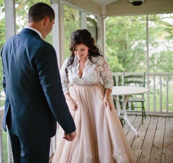 nude ivory deep vneck wedding dresses plus size illusion long sleeve empire waist beach wedding dress country bridal gowns custom9985497, White
nude ivory deep vneck wedding dresses plus size illusion long sleeve empire waist beach wedding dress country bridal gowns custom9985497, White