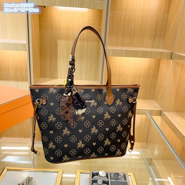 wholesale brand ladies shoulder bags with large capacity and thick leather tote bag exquisite and elegant retro printed handbag with sweet bow ribbon handbags, Brown-22120#
wholesale brand ladies shoulder bags with large capacity and thick leather tote bag exquisite and elegant retro printed handbag with sweet bow ribbon handbags, Brown-22120#
