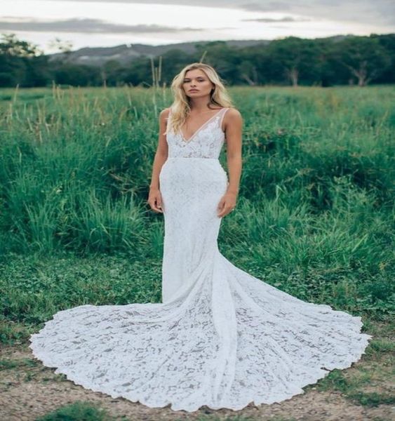 backless mermaid wedding dresses deep plunning neck full lace sweep train 2016 designed elegant bridal gowns custom made9739023, White
backless mermaid wedding dresses deep plunning neck full lace sweep train 2016 designed elegant bridal gowns custom made9739023, White