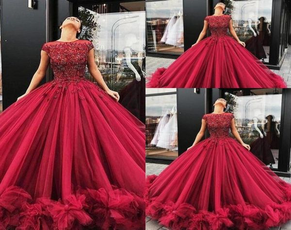 2022 prom dresses dark red cap sleeves illusion crystal beaded tulle ruffles plus size evening dress wear party pageant quinceaner8172310, Black
2022 prom dresses dark red cap sleeves illusion crystal beaded tulle ruffles plus size evening dress wear party pageant quinceaner8172310, Black