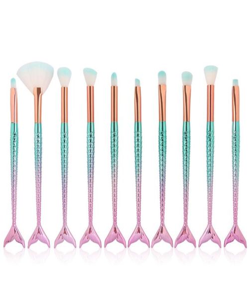 professional 10 pcsset mermaid makeup brushes set foundation blending eyeshadow contour concealer blush cosmetic makeup tool2973818
professional 10 pcsset mermaid makeup brushes set foundation blending eyeshadow contour concealer blush cosmetic makeup tool2973818