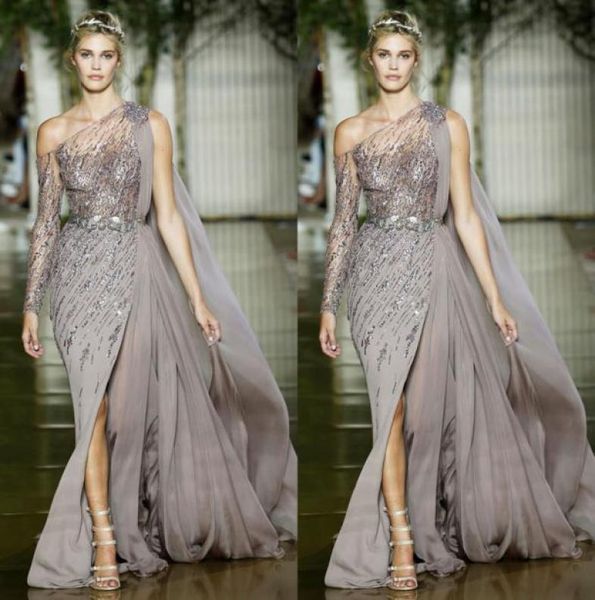 2018 zuhair murad side split mermaid prom dresses one shoulder long sleeves chiffon formal dress evening wear elegant sequins page9867017, Black
2018 zuhair murad side split mermaid prom dresses one shoulder long sleeves chiffon formal dress evening wear elegant sequins page9867017, Black