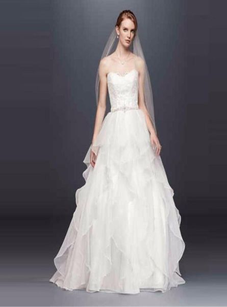 new lace and organza wedding ball gown with beading sweetheart designer ruffled skirt custom made floor length bridal gowns wg3839597144, White
new lace and organza wedding ball gown with beading sweetheart designer ruffled skirt custom made floor length bridal gowns wg3839597144, White