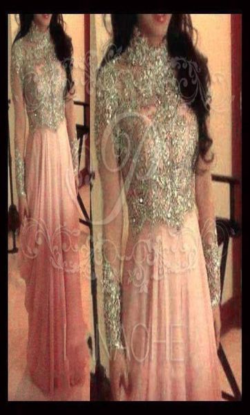 2019 luxury aline high collar backless beads lace long sleeves prom dresses floor length pink chiffon celebrity party formal even6270471, Black
2019 luxury aline high collar backless beads lace long sleeves prom dresses floor length pink chiffon celebrity party formal even6270471, Black