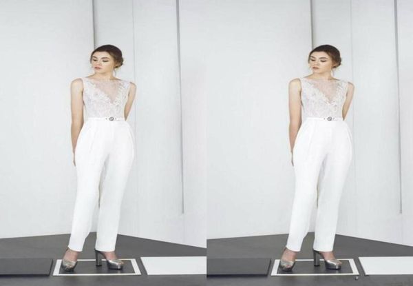 2021 white jumpsuit wedding dresses with sash lace appliqued boho bridal gowns satin ankle length country wedding dress vestidos d9609781
2021 white jumpsuit wedding dresses with sash lace appliqued boho bridal gowns satin ankle length country wedding dress vestidos d9609781