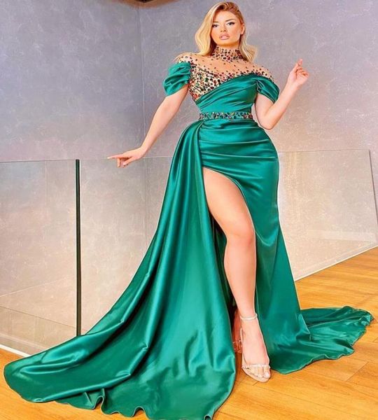 luxurious plus size arabic aso ebi hunter green prom dresses beaded crystals high side split satin evening formal party special oc9233623, Black
luxurious plus size arabic aso ebi hunter green prom dresses beaded crystals high side split satin evening formal party special oc9233623, Black