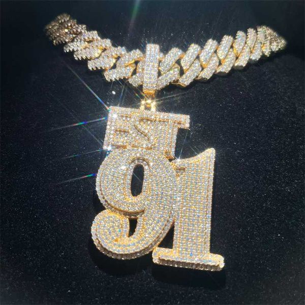 newly designed custom lettered pendant vvs moissanite ice out necklace cuban chain initial personalized hip hop jewelry, Silver
newly designed custom lettered pendant vvs moissanite ice out necklace cuban chain initial personalized hip hop jewelry, Silver