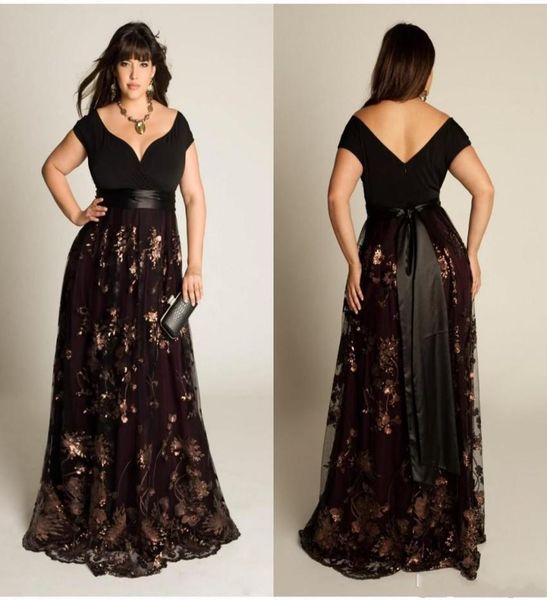 2019 new plus size luxury couture prom gown capped short sleeve floor length open back sequins applique sash party dresses fo2575653, Black
2019 new plus size luxury couture prom gown capped short sleeve floor length open back sequins applique sash party dresses fo2575653, Black