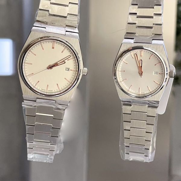 male and female couple watch quartz movement watches t137 prx wristwatches stainless steel gold bracelet nightlight calendar display 40mm fo, Slivery;brown
male and female couple watch quartz movement watches t137 prx wristwatches stainless steel gold bracelet nightlight calendar display 40mm fo, Slivery;brown