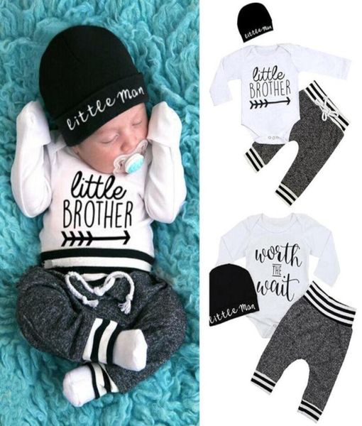 clothing sets born infant baby boy clothes 3pcs little brother long sleeve romper pant hats outfit clothesclothing8059884, White
clothing sets born infant baby boy clothes 3pcs little brother long sleeve romper pant hats outfit clothesclothing8059884, White